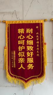 获得耐心细致好服务 精心呵护似亲人锦旗